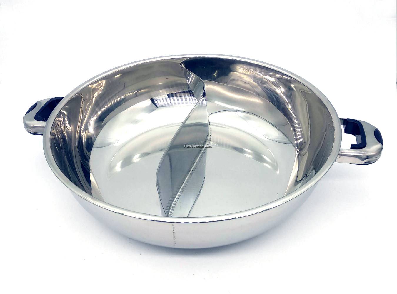 FREE GIFT Toffi Stainless Steel Steamboat Pot 2in1 Separate Hot Pot With Glass Steel Lid With