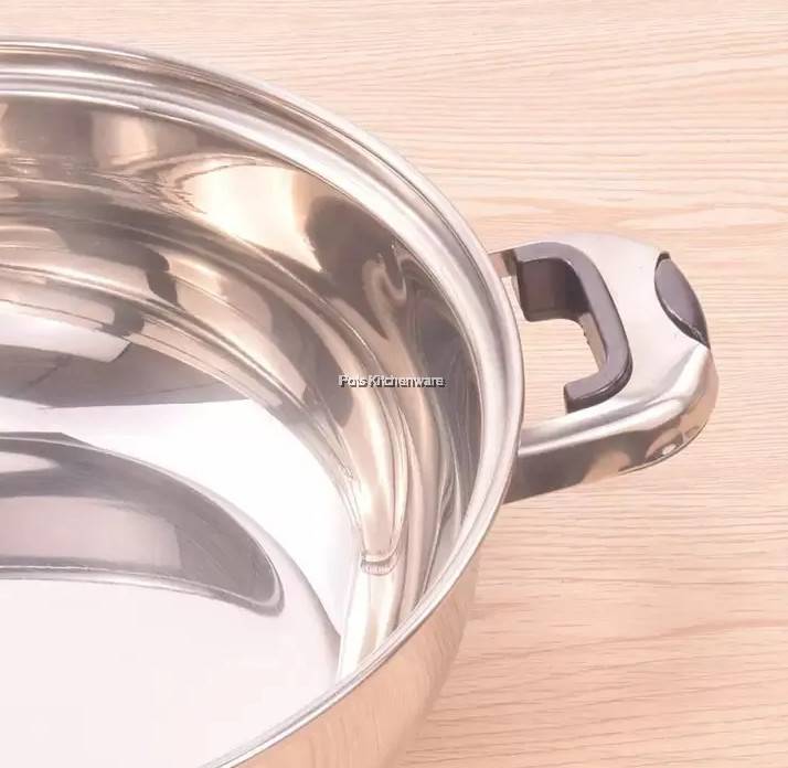 Toffi Stainless Steel in Induction Steamboat Pot Shabu Hot Pot Periuk Steamboat 不锈钢鸳鸯火锅 B