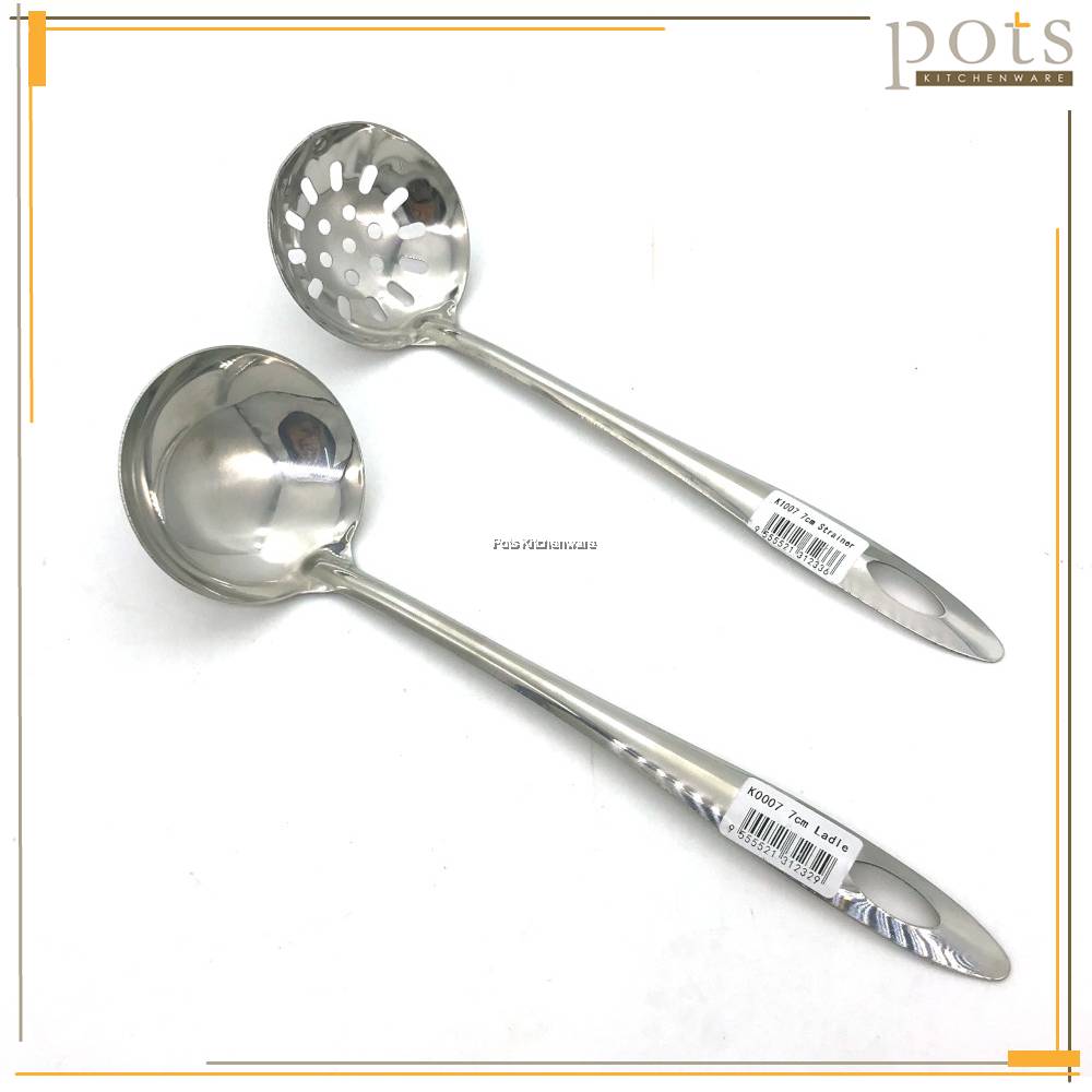 Stainless Steel Steamboat Hot Pot Small Size Skimmer Spoon Strainer Ladle Set Cm Cm Cm