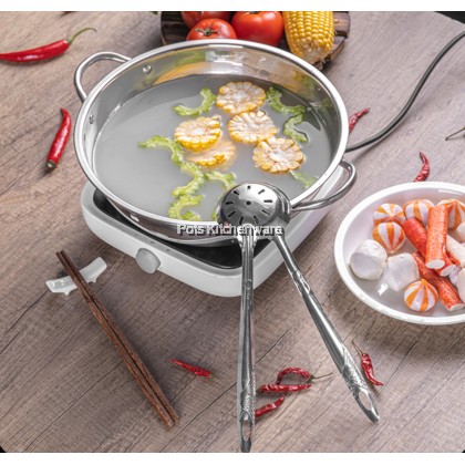 Stainless Steel In Separate Steamboat Hot Pot Divider Pot No Divider Glass Lid Cm Cm