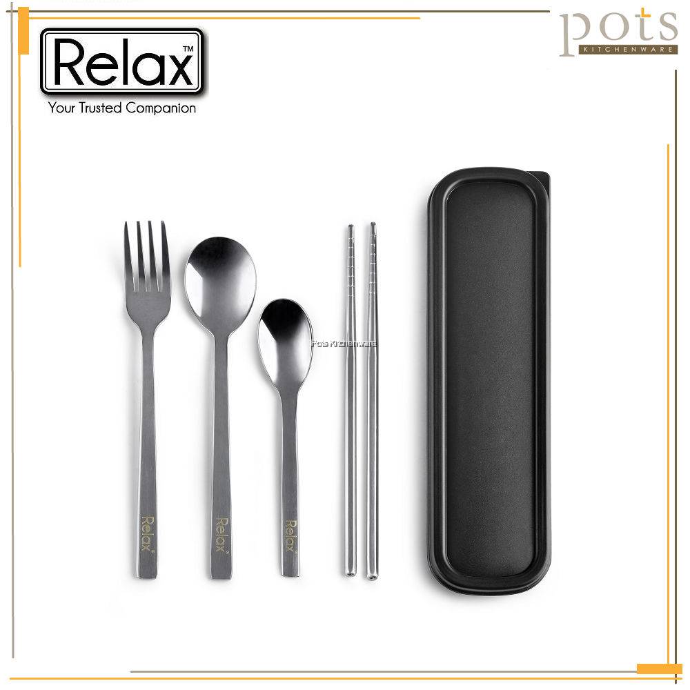 RELAX Travelling Stainless Steel Portable Flatware Cutlery Set