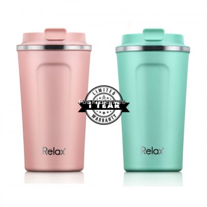 Relax 400ml Stainless Steel 18.8/SUS304 Thermal Flask Thermos Tumbler Botol Air Tahan Panas Sejuk 保温杯保温壶 - D5240