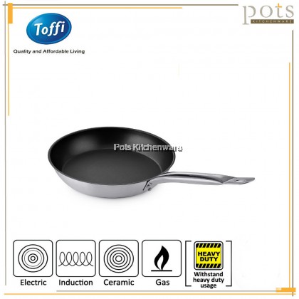 Toffi Stainless Steel Chef Grade Heavy Duty Non Stick Sandwich Bottom Frying Pan Skillet Kuali Tidak Melekat 不粘锅平底锅 - C8220M Toffi Stainless Steel Chef Grade Heavy Duty Non Stick Sandwich Bottom Frying Pan Skillet Kuali Tidak Melekat 不粘锅平底锅 - C8220M