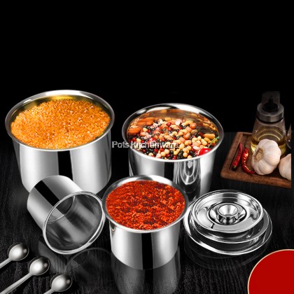 Toffi Stainless Steel Condiment Bowl Spices Sauce Storage Container Bekas Rempah Sos 不锈钢味盅调味料收纳容器调味罐 - K7600K9600 Toffi Stainless Steel Condiment Bowl Spices Sauce Storage Container Bekas Rempah Sos 不锈钢味盅调味料收纳容器调味罐 - K7600K9600