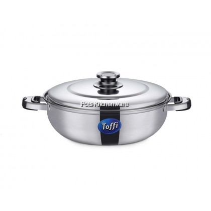 Toffi Stainless Steel 2 in 1 Induction Steamboat Pot Shabu Hot Pot Periuk Steamboat 不锈钢鸳鸯火锅 - B2800
