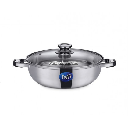 Toffi Stainless Steel 2 in 1 Induction Steamboat Pot Shabu Hot Pot Periuk Steamboat 不锈钢鸳鸯火锅 - B2800