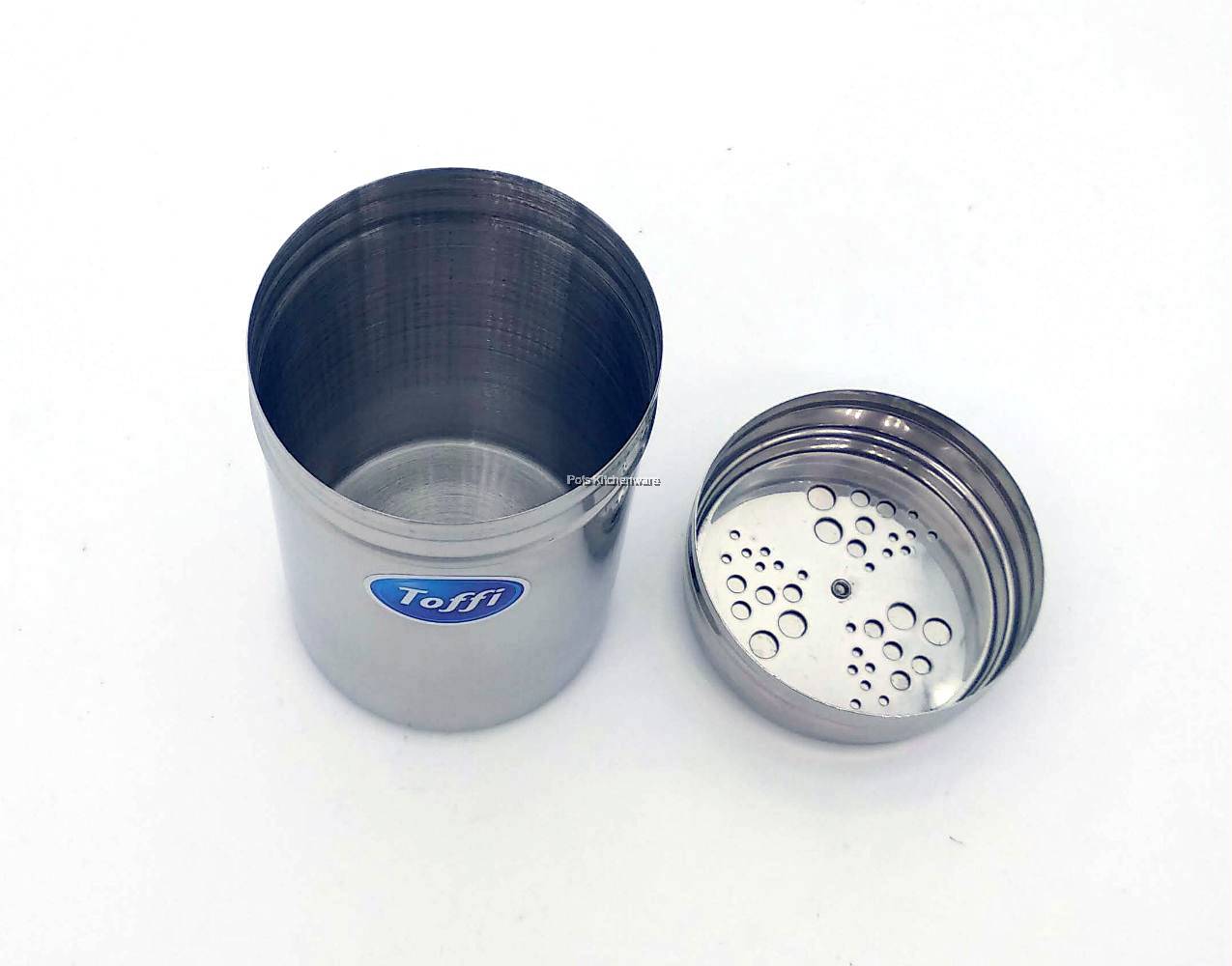 Toffi Stainless Steel Condiment/Pepper/Salt Shaker with Adjustable Hole