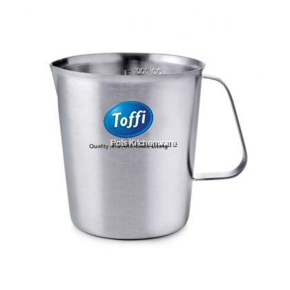 Toffi Stainless Steel Liquid Measuring Jug Scaled Cup Cawan Penyukat 不锈钢量杯带刻度 (Oz/CC) - K8340