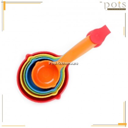 5pcs Set Baking Measuring Cup Measuring Spoon Sukatan Cawan Sudu Peyukat 量杯量勺子 - HC011