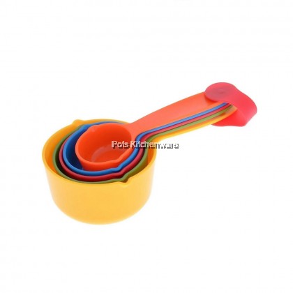 5pcs Set Baking Measuring Cup Measuring Spoon Sukatan Cawan Sudu Peyukat 量杯量勺子 - HC011