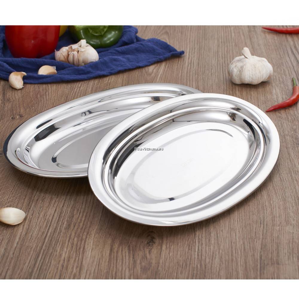 Stainless Steel Fish Steamer Plate Iron Board Grill Pans Fruit Tray Kitchen Steaming Stainless Steel Fish Steamer Plate Iron Board Grill Pans Fruit Tray Kitchen Steaming