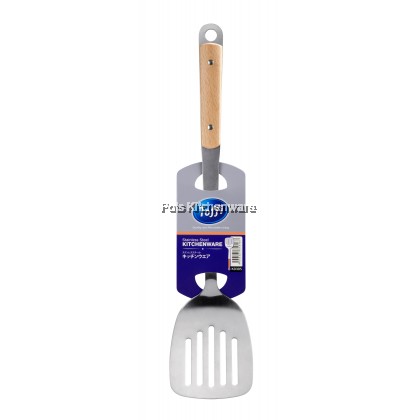 Toffi Stainless Steel Turner Slotted Turner Ladle Senduk Sup Sudip Goreng 不锈钢锅铲汤勺 - K0300M