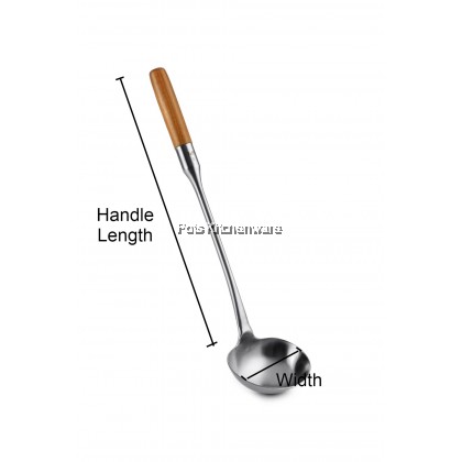 Toffi Long Handle Stainless Steel Heavy Duty Turner Spatula Ladle Senduk Kuah Sudip Senduk Goreng - K2790 Toffi Long Handle Stainless Steel Heavy Duty Turner Spatula Ladle Senduk Kuah Sudip Senduk Goreng - K2790