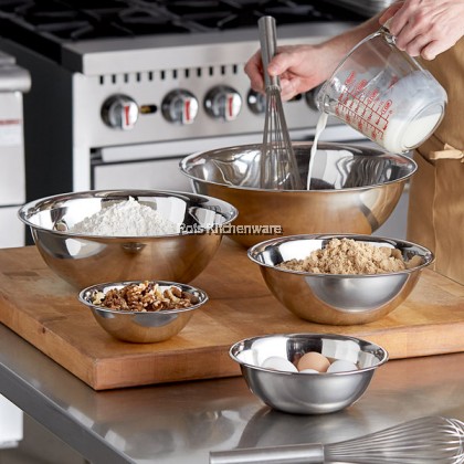 LARGE SIZE Toffi Stainless Steel Mixing Bowl Flour Basin Salad Bowl Seasoning Bowl 大容量不锈钢沙拉碗揉面盆 - S326M