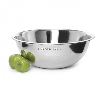 LARGE SIZE Toffi Stainless Steel Mixing Bowl Flour Basin Salad Bowl Seasoning Bowl 大容量不锈钢沙拉碗揉面盆 - S326M