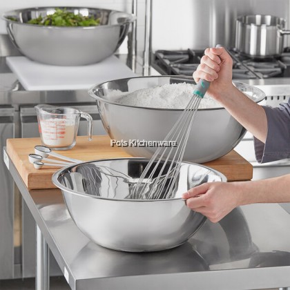 LARGE SIZE Toffi Stainless Steel Mixing Bowl Flour Basin Salad Bowl Seasoning Bowl 大容量不锈钢沙拉碗揉面盆 - S326M