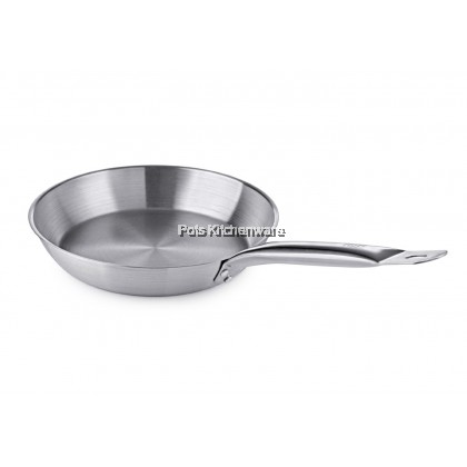 Toffi Stainless Steel Heavy Duty Sandwich Bottom Frying Pan Skillet Kuali Goreng 不锈钢平底锅 - C8130M Toffi Stainless Steel Heavy Duty Sandwich Bottom Frying Pan Skillet Kuali Goreng 不锈钢平底锅 - C8130M
