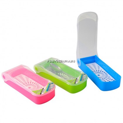 Lava BPA Free Plastic Cutlery Storage Organizer Chopsticks Spoon Fork Container Bekas Sudu Garpu 餐具收纳盒- CH0100