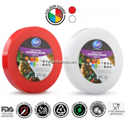 40cm/45cm Toffi Polyethylene Round Chopping Board Plastic Cutting Board Papan Pemotong Plastik Bulat 圆形菜板 - K9430L 40cm/45cm Toffi Polyethylene Round Chopping Board Plastic Cutting Board Papan Pemotong Plastik Bulat 圆形菜板 - K9430L