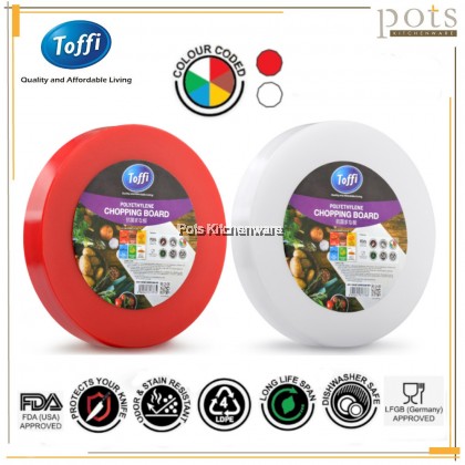 40cm/45cm Toffi Polyethylene Round Chopping Board Plastic Cutting Board Papan Pemotong Plastik Bulat 圆形菜板 - K9430L 40cm/45cm Toffi Polyethylene Round Chopping Board Plastic Cutting Board Papan Pemotong Plastik Bulat 圆形菜板 - K9430L