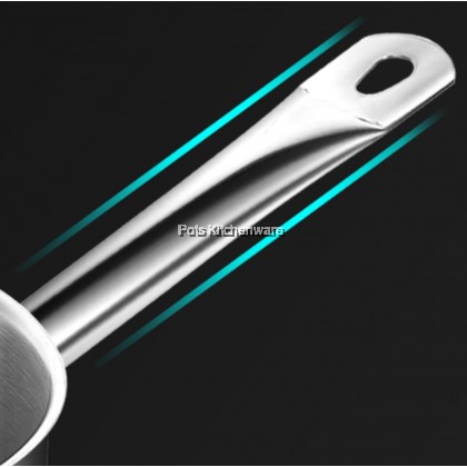 LARGE SIZE Toffi Stainless Steel Heavy Duty Sandwich Bottom Saucepan Milk Pot with Cover Periuk 不锈钢汤汁锅牛奶锅 (26cm/28cm/30cm) - C8726L