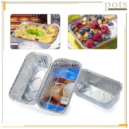 Aluminum Baking Bread Cake Loaf 6pc-Set Foil Pan Disposable Chafing Trays Party Roasting Foil Pan - TP235