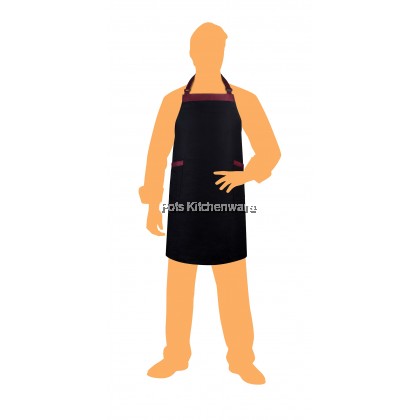 Homeline Two Pocket Cotton Polyester Bib Chef Apron Barista Bartender Waiter Apron 厨师服务员围裙 - L0219 Homeline Two Pocket Cotton Polyester Bib Chef Apron Barista Bartender Waiter Apron 厨师服务员围裙 - L0219