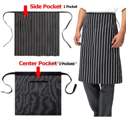 Homeline Half Length Half Body Restaurant Chef Apron Bistro Barista Waiter Waitress Apron 线条厨房围裙- L0226 Homeline Half Length Half Body Restaurant Chef Apron Bistro Barista Waiter Waitress Apron 线条厨房围裙- L0226