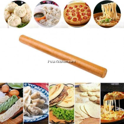 Wooden Dough Roller Solid Wood Pastry Rolling Pin (8/9/11-inch) 擀面棍擀面杆 - GD20CMM