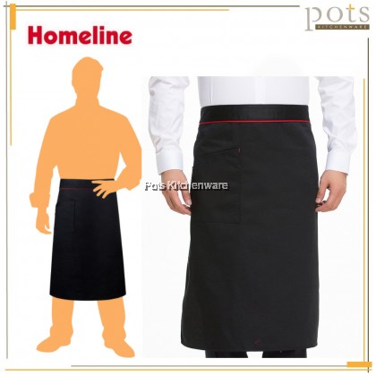 Homeline Single Pocket Half Body Length Long Chef Waist Apron Waiter Waitress Apron 半身围裙 - L0223