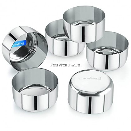 3pcs KTL Taiwan Stainless Steel Small Bowl Vegetable Side Dish Bowl 不锈钢小碗油碟 - ID011VBP6