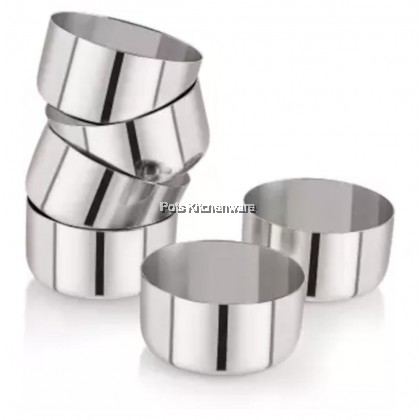 3pcs KTL Taiwan Stainless Steel Small Bowl Vegetable Side Dish Bowl 不锈钢小碗油碟 - ID011VBP6