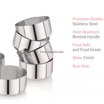 3pcs KTL Taiwan Stainless Steel Small Bowl Vegetable Side Dish Bowl 不锈钢小碗油碟 - ID011VBP6