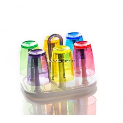 Elianware BPA-Free Cup Drying Rack Mug Holder Pemegang Rak Cawan Gantung Gelas - E772M