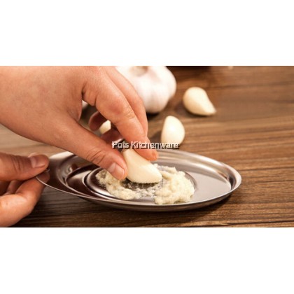 Oval Stainless Steel Ginger Grater Garlic Press Wasabi Grinder 磨泥器 - SS585