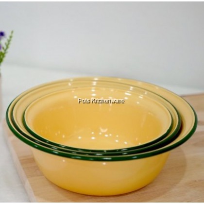 Rabbit Brand Traditional THICK Enamel Bowl Water Basin Basin Ayan Besen Sapan - IR116M