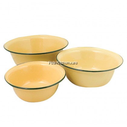 Rabbit Brand Traditional THICK Enamel Bowl Water Basin Basin Ayan Besen Sapan - IR116M