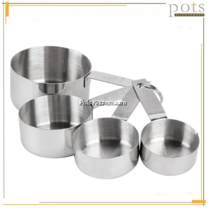 Stainless Steel 4pc-Set Baking Cooking Measuring Spoon Measuring Cup- GD178140