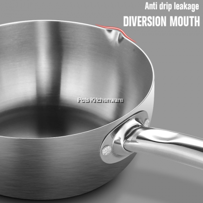 Toffi Stainless Steel Saucepan Milk Pot with Spout Periuk Masak 不锈钢牛奶锅泡面锅 - C8900