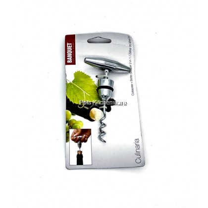 Banquet 2-in-1 Corkscrew Wine Bottle Opener Champagne Bottle Stopper 红酒香槟开瓶器 - BQX48601744X