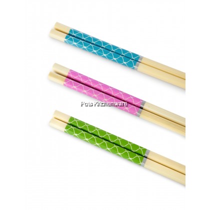 10 pairs Bamboo Wooden Flora Japanese Style Chopstick Chinese Chopsticks 日式竹筷子 - KY15J