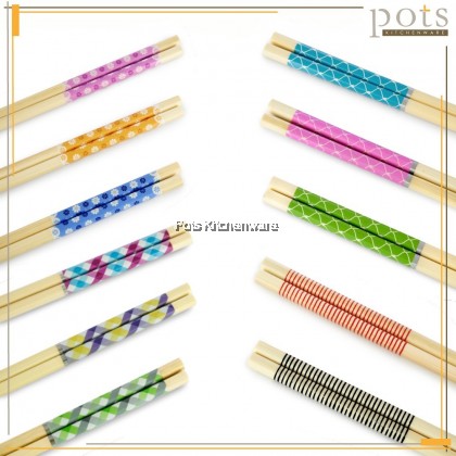 10 pairs Bamboo Wooden Flora Japanese Style Chopstick Chinese Chopsticks 日式竹筷子 - KY15J