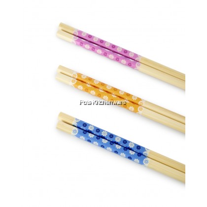 10 pairs Bamboo Wooden Flora Japanese Style Chopstick Chinese Chopsticks 日式竹筷子 - KY15J