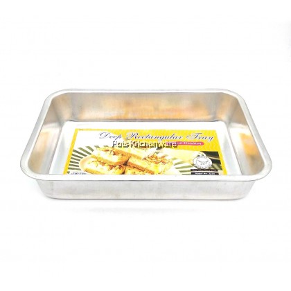 Eagle Ware Aluminum Bread Loaf Cake Baking Deep Oblong Tray Acuan Kek Roti (34cm) - A0740