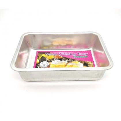 Eagle Ware Aluminum Bread Loaf Cake Baking Deep Oblong Tray Acuan Kek Roti (34cm) - A0740