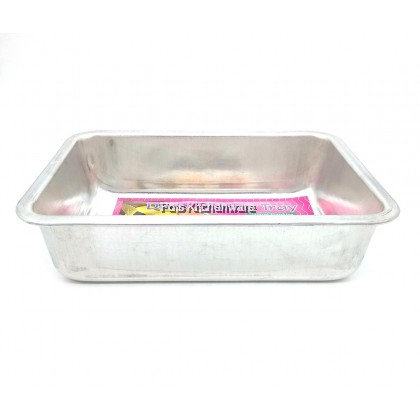 Eagle Ware Aluminum Bread Loaf Cake Baking Deep Oblong Tray Acuan Kek Roti (34cm) - A0740