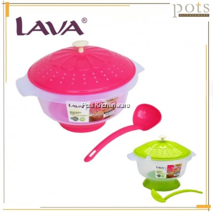 Lava BPA Free Food Rice Drinks Serving Saver Container with Serving Scoop Bekas Makanan Buffet Minuman - FS695