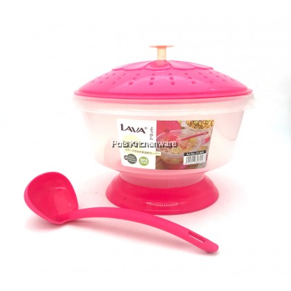 Lava BPA Free Food Rice Drinks Serving Saver Container with Serving Scoop Bekas Makanan Buffet Minuman - FS695