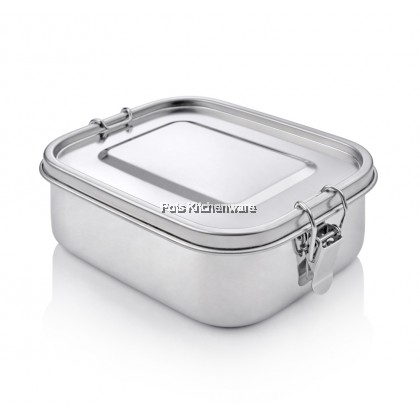 RELAX Stainless Steel SUS304 Anti Leaking Lunch Box Food Container 不锈钢防漏餐盒 Bekas Makanan Besi - H0200
