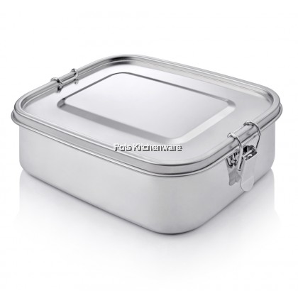 RELAX Stainless Steel SUS304 Anti Leaking Lunch Box Food Container 不锈钢防漏餐盒 Bekas Makanan Besi - H0200